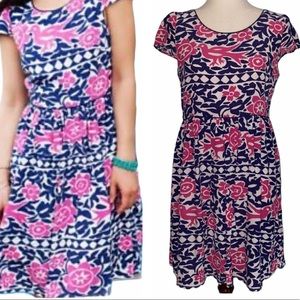 Maeve Anthropologie Peralta Flare Bird Dress - 8